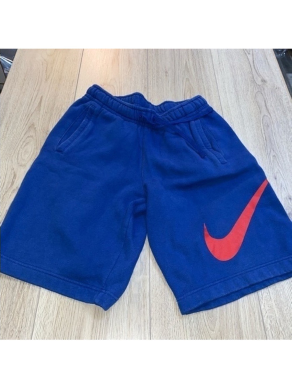Nike athletic blue red shorts